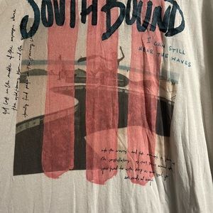 Free People XL side slit long tee